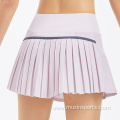 Western Pleated Women Golf Skirt With Belly Control